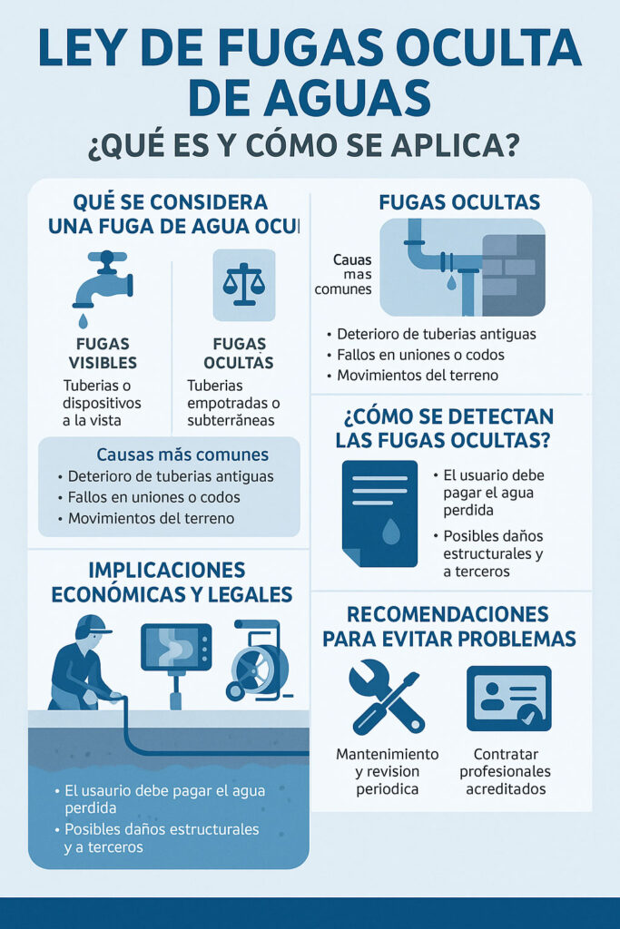 Ley de fugas oculta de aguas