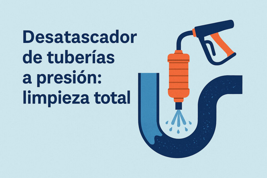 desatascador de tuberías a presión