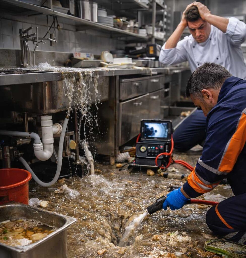 Atasco en cocina de restaurante: causas y solución rápida 1 atasco en cocina de restaurante