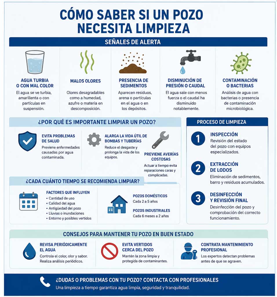 Cómo saber si un pozo necesita limpieza 2 Cómo saber si un pozo necesita limpieza